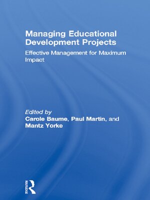 cover image of Managing Educational Development Projects